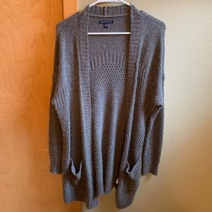 American Eagle Outfitters Gray Cardigan